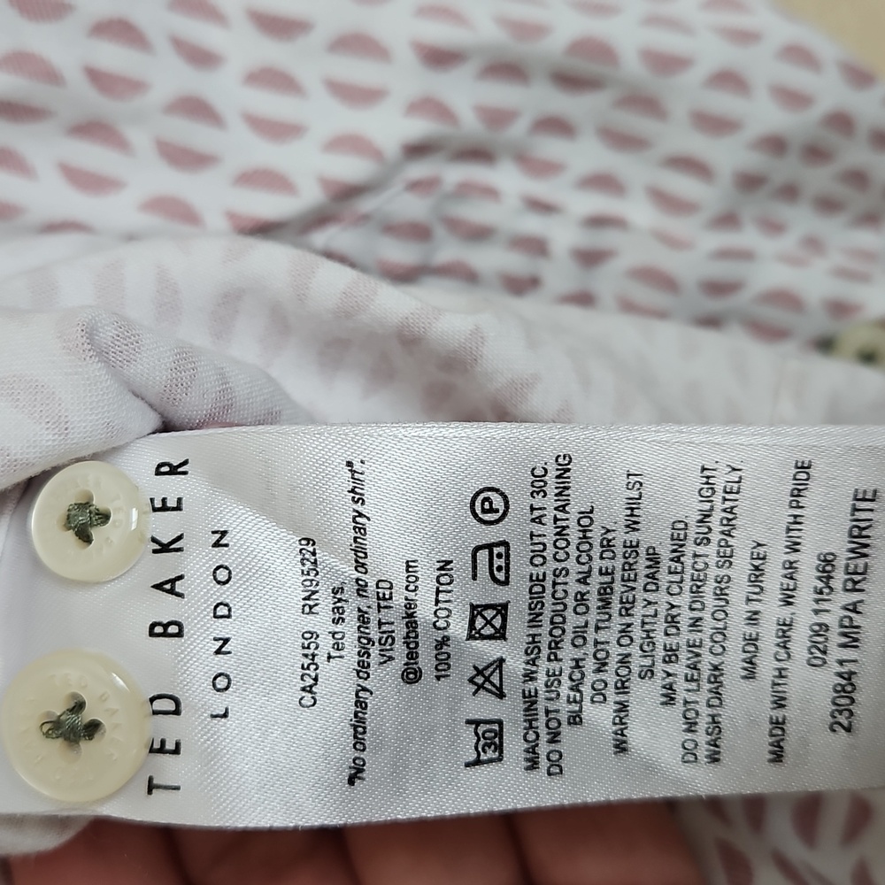 Ted Baker Geometric Button Up - Picture 6 of 8